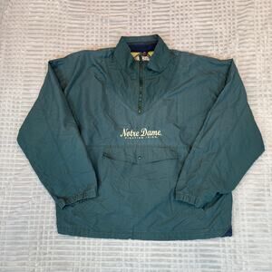 Vintage Gear Sports Notre Dame Fighting Irish Pullover Windbreaker Jacket 2XL